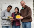 Making pumpkin pies for English class at Aletheia